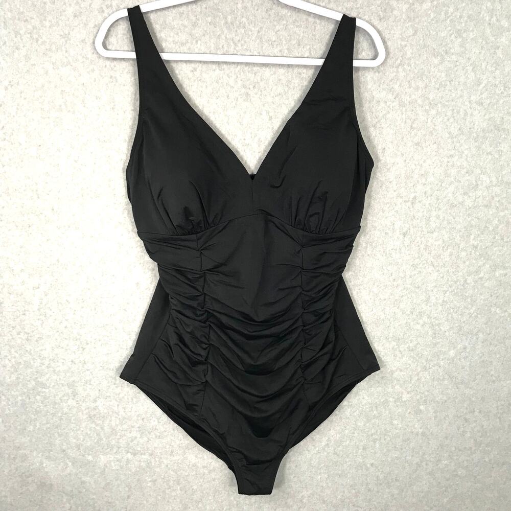 Seekers Australia One Piece Swimsuit 4XL Ruched Slimming Shaping‎ Witchy Sexy